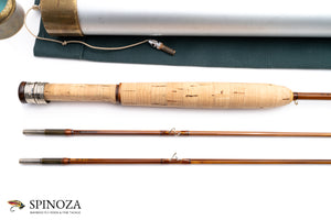 Bob Summers Midge Bamboo Fly Rod 6'4" 2/2 #4 - handle grip and reel seat detail