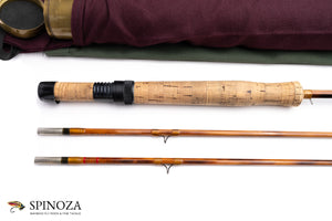 Paul Young (Bob Summers) Parabolic 15 Bamboo Fly Rod 8' 2/2 #6 - handle grip and reel seat detail