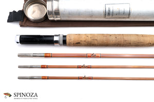 Edwards Quadrate Bamboo Fly Rod 8' 3/2 - handle grip and reel seat detail