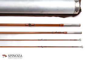 Edwards Quadrate Bamboo Fly Rod 8' 3/2 - ferrules and tip tops detail