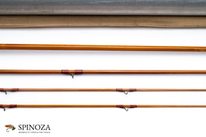 FE Thomas Special Bamboo Fly Rod 8' 3/2 #4/5 - rod sections with wrapping detail