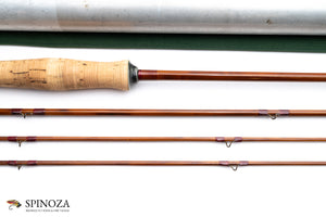 FE Thomas Mahogany Bamboo Fly Rod - maker's marking and inscription