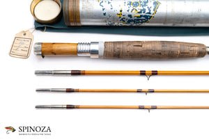 FE Thomas Special Bamboo Fly Rod 8' 3/2 #5 - grip and reel seat close-up