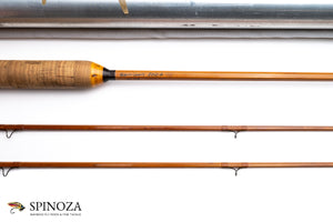 Everett Garrison Model 202E Bamboo Fly Rod 7' 2/2 #5 - maker signature and rod markings