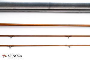 Everett Garrison Model 202E Bamboo Fly Rod 7' 2/2 #5 - rod sections with guides and wraps