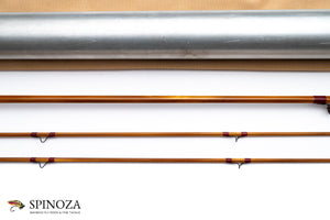 HL Leonard Model 38-4 Bamboo Fly Rod 7' 2/2 #4 - rod sections with wrapping detail