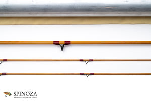 HL Leonard Model 38L Bamboo Fly Rod 7' 2/2 #3 - guide wrapping and spacing