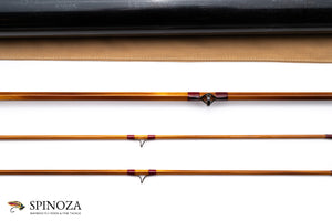 Maxwell Leonard Hunt 39-5 Bamboo Fly Rod 7'6" 2/2 #5 - guide wrapping and spacing