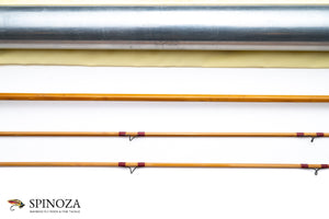 HL Leonard Model 39-H Bamboo Fly Rod 7'6" 2/2 #6 - rod sections with wrapping detail