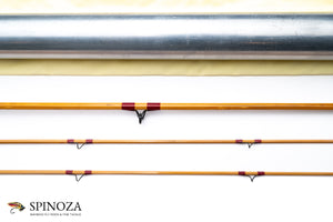 HL Leonard Model 39-H Bamboo Fly Rod 7'6" 2/2 #6 - guide wrapping and spacing