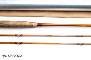 HL Leonard Hunt Model 40-5 Bamboo Fly Rod 8' 2/2 #5 - maker's marking and inscription