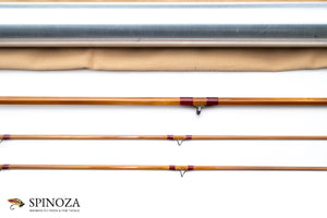 HL Leonard Hunt Model 40-5 Bamboo Fly Rod 8' 2/2 #5 - guide wrapping and spacing