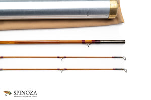 HL Leonard Hunt Model 40-5 Bamboo Fly Rod 8' 2/2 #5 - tip section and guides