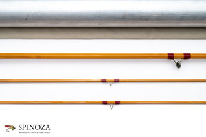 HL Leonard Model 66H Bamboo Fly Rod 8' 2/2 #5/6 - rod sections with wrapping detail