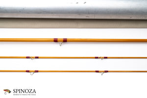 HL Leonard Model 66H Bamboo Fly Rod 8' 2/2 #5/6 - rod sections with guides