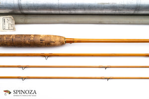 HL Leonard Model 50 Tournament Bamboo Fly Rod 8' 3/2 #6 - maker's marking and inscription