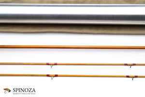 HL Leonard 39-5 Bamboo Fly Rod 7'6" 2/2 #5 (Refinished by Sam Carlson) - rod sections with wrapping detail