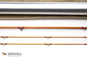 HL Leonard 39-5 Bamboo Fly Rod 7'6" 2/2 #5 (Refinished by Sam Carlson) - ferrule detail and joints
