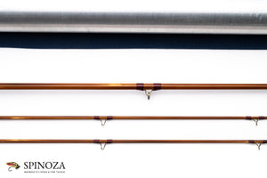HL Leonard Hunt Bamboo Fly Rod 7' 2/2 #4 - rod sections with wrapping detail