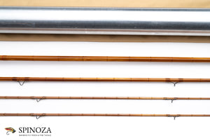 HL Leonard Hunt Special 49-5 Bamboo Fly Rod 7'6" 3/2 #5 - rod sections with wrapping detail
