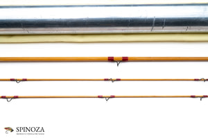 HL Leonard 39-5 Bamboo Fly Rod 7'6" 2/2 #5 - ferrule detail and joints