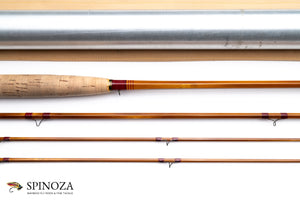 HL Leonard Hunt Model 50-5 Bamboo Fly Rod 8' 3/2 #5 - maker's marking and inscription
