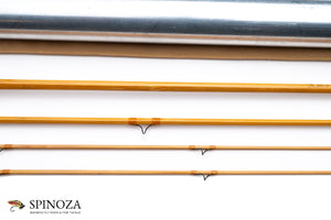 HL Leonard Model 50-5 Bamboo Fly Rod 8' 3/2 #5 - rod sections with wrapping detail
