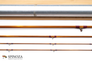 HL Leonard Hunt Model 50-5 Bamboo Fly Rod 8' 3/2 #5 - guide wrapping and spacing