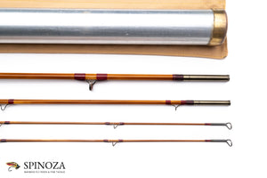 HL Leonard Hunt Model 50-5 Bamboo Fly Rod 8' 3/2 #5 - ferrule detail and joints