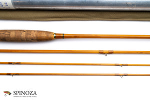 HL Leonard Tournament Bamboo Fly Rod 7'6" 3/2 #5 - maker's marking and inscription