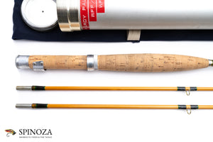 Hardy Palakona Bamboo Fly Rod 7'6" 2/2 #6 - grip and reel seat close-up