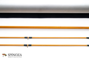 Hardy Palakona Bamboo Fly Rod 7'6" 2/2 #6 - rod sections with wrapping detail