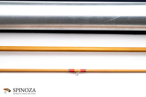 Hardy Palakona Bamboo Fly Rod 8'9" 2/1 #7 - rod sections with wrapping detail