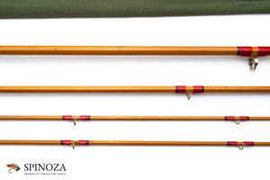 Hardy Palakona Salmon Deluxe Bamboo Fly Rod 9'6" 3/2 #7 - guide wrapping and spacing