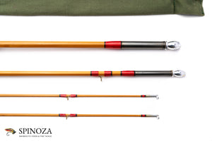 Hardy Palakona Salmon Deluxe Bamboo Fly Rod 9'6" 3/2 #7 - tip section and guides