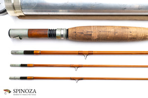 Heddon Deluxe 50 Bamboo Fly Rod - handle grip and reel seat detail