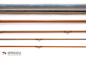 Heddon Deluxe 50 Bamboo Fly Rod - rod sections with guides and wraps