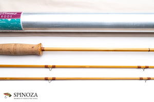 Jim Reams Bamboo Fly Rod 8'3" 2/2 #4 - maker signature and rod markings
