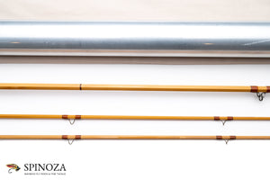 Jim Reams Bamboo Fly Rod 8'3" 2/2 #4 - rod sections with guides and wraps