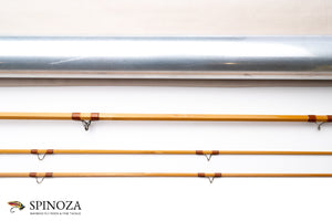 Jim Reams Bamboo Fly Rod 8'3" 2/2 #4 - rod sections with guides and wraps