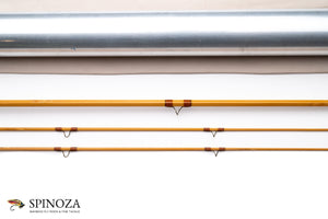 Jim Reams Bamboo Fly Rod 8'3" 2/2 #4 - ferrules and tip tops detail