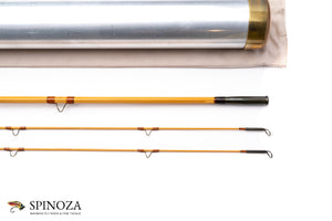 Jim Reams Bamboo Fly Rod 8'3" 2/2 #4 - rod sections with wraps