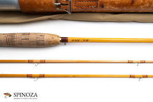 HL Leonard Model 40H Bamboo Fly Rod 8' 2/2 #6 - maker's marking and inscription