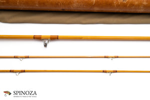 HL Leonard Model 40H Bamboo Fly Rod 8' 2/2 #6 - rod sections with guides