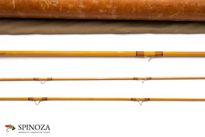 HL Leonard Model 40H Bamboo Fly Rod 8' 2/2 #6 - guide detail and spacing