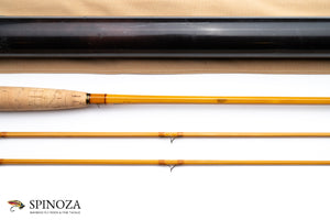 Maxwell Leonard 39M-5 Bamboo Fly Rod 7'6" 2/2 #5 - maker's marking and inscription