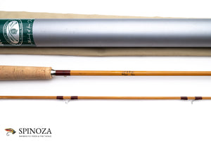 Orvis Midge Bamboo Fly Rod 7'6" 2/1 #5 - maker's signature and wrapping