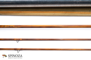 Paul Young Parabolic 15 Bamboo Fly Rod 8' 2/2 #6 - rod sections with guides and wraps
