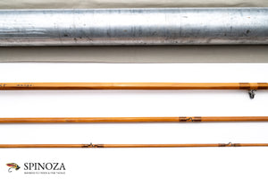 Paul Young Bamboo Fly Rod 8'6" 3/1 #5 - rod sections with guides and wraps
