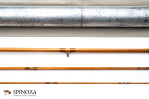 Paul Young Bamboo Fly Rod 8'6" 3/1 #5 - rod sections with guides and wraps
